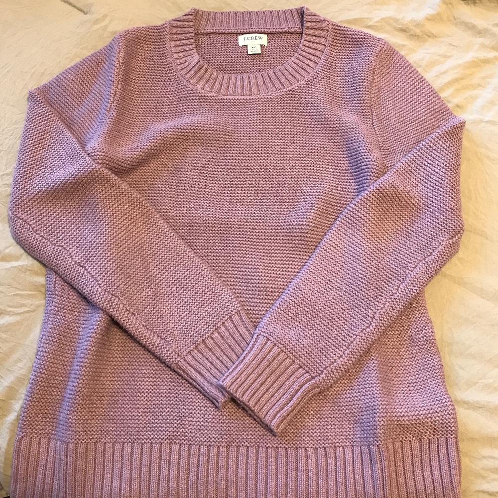 JCrew lilac purple crew neck sweater